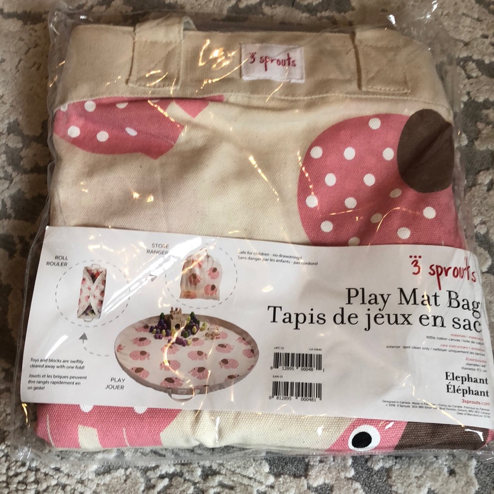 3 sprouts play mat bag